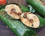Foto langkah ke 7 dari resep NASI BAKAR abon SARDEN.