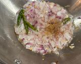 A picture of step 2 of Sarsoon ka saag.