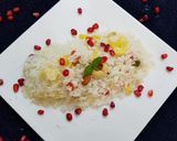 A picture of step 3 of Pineapple pulao.