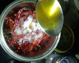 A picture of step 2 of Spicy red chilli chutney.