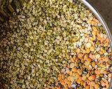 A picture of step 1 of Hing Wali Moong Dal Phulki.