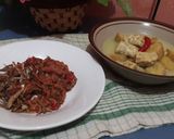 Foto langkah ke 7 dari resep Tuktuk Teri TePis lodeh.