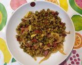 Foto del paso 4 de la receta: Guisantes con chorizo al vino blanco