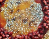 A picture of step 22 of Cheese Cake with Pomegranate compote.