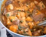 A picture of step 9 of Beans and yam pottage.
