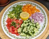 A picture of step 1 of Sprout & vegetables salad.