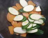 Une image de l'étape 2 de Pluma de porc et sa poêlée de légumes.