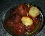 A picture of step 6 of Jamun ghulab.
