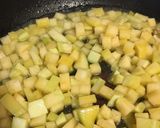 A picture of step 1 of Swede gnocchi.