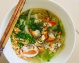 Hình bước làm 2 của món Mì gói sò lụa 😋