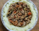 Foto del paso 8 de la receta: 🥔🧀Papas rellenas con carne y vegetales, gratinadas con queso 🧀🥔