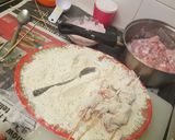A picture of step 3 of Coated fried chicken..crispy.
