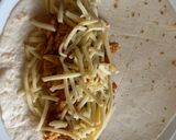 A picture of step 4 of Taco Bell Style Chicken Quesadillas.