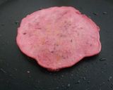 A picture of step 4 of Beetroot pancake.