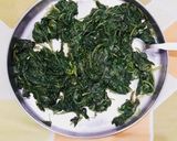 A picture of step 1 of Palak Paneer.
