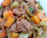 Foto langkah ke 5 dari resep Blackpepper beef /sapi lada hitam 200g utk 1 rumah.