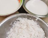 Hình bước làm 3 của món Bánh bí đỏ nhân dừa