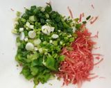 A picture of step 1 of Suji handvo.