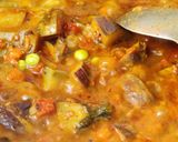A picture of step 9 of Sole Vange Bhaji(Green Tuvar Brinjal Curry).