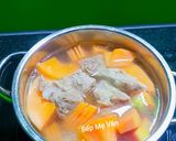Hình bước làm 2 của món Canh sườn non hầm đu đủ
