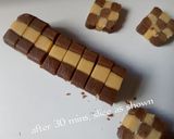 A picture of step 4 of Checkerboard cookies.