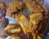 A picture of step 2 of Bajra Pakore.