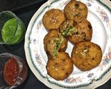 A picture of step 6 of Surti Matar Pattice.