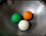 A picture of step 2 of Tricolor Chicken Momos.
