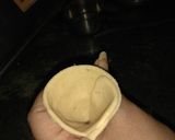 A picture of step 5 of Lobia  and potato samosa.