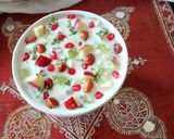 A picture of step 4 of Falahari Fruit Raita.