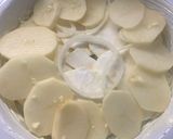 A picture of step 5 of Celeriac gratin (get ahead for Christmas).