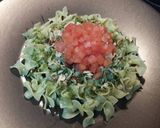 Foto del paso 9 de la receta Maltagliati con vinagreta de cilantro, avellanas y parmesano