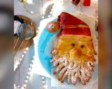 A picture of step 3 of Christmas Santa Pull a Part Bread.