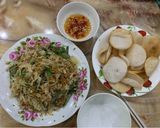 Hình bước làm 3 của món Trứng sam trộn gỏi bưởi