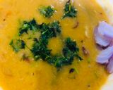 A picture of step 1 of Mong masoor ki daal.