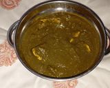 A picture of step 7 of Palak Paneer.