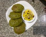 A picture of step 7 of Methi Puri.