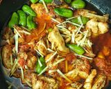 A picture of step 3 of Shadion wali Chicken Karahi.