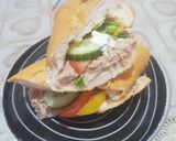 A picture of step 7 of Tuna baton sandwich.