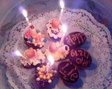 Foto langkah ke 4 dari resep Eggless Moist Chocolate Birthday Cup Cake.