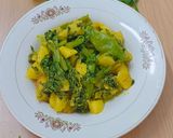 A picture of step 10 of Malabar Spenich with potatoes,A Classic Bengali Dish.