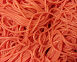 Foto del paso 7 de la receta: Espaguetis de remolacha con pisto