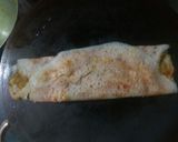 A picture of step 3 of Schezwan Masala Dosa.