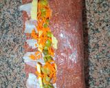 A picture of step 4 of Stuffed Meatloaf en Croute.