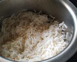 A picture of step 1 of Lemon Rice With Masala curd.