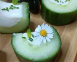 Une image de l'étape 4 de 🌱 Concombre farcie au fromage frais.