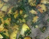 A picture of step 4 of Methi Sabzi.