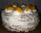 Foto del paso 6 de la receta: Torta de dulce de leche, crema y duraznos