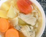 รูปขั้นตอนการทำที่ 4 ของ ซุปมะกะโรนีไก่