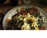 Foto del paso 27 de la receta Almuerzo de viernesss, salsa amarilla, sachettinis al formagio, caballa ahumada y ensarladittta